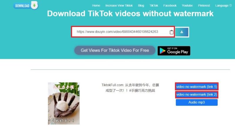 4 bước thực hiện tải video TikTok tại Dowtik.com dễ dàng